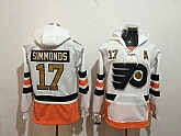 Philadelphia Flyers #17 Wayne Simmonds White All Stitched Hoodie Sweatshirt,baseball caps,new era cap wholesale,wholesale hats